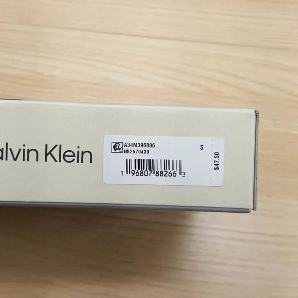 CALVIN KLEIN Boxer Briefs Mens Small Grey Black Stripe 3-Pack Microfiber Stretch